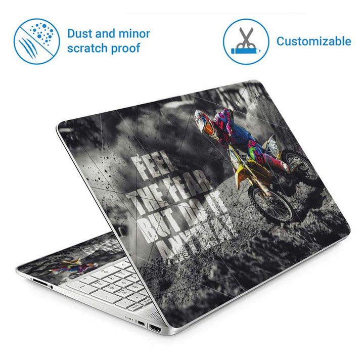 Full Panel Laptop Skin - Feel The Fear