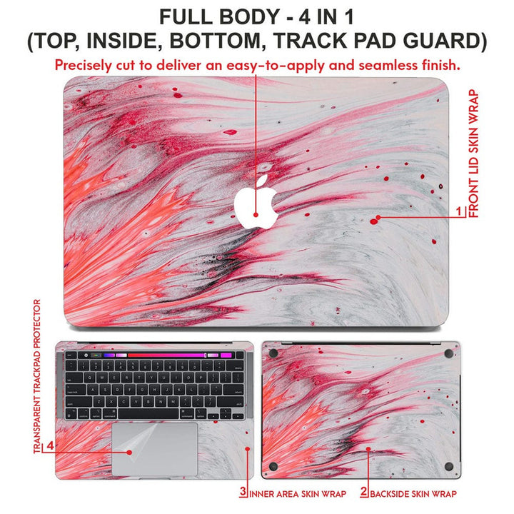 Laptop Skin for Apple MacBook - Fire Stroke - SkinsLegend