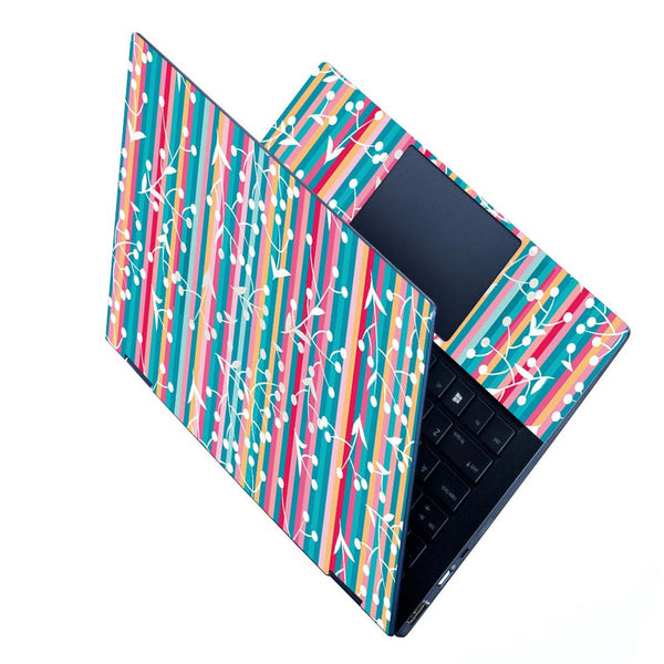 Full Panel Laptop Skin - Floral Lines