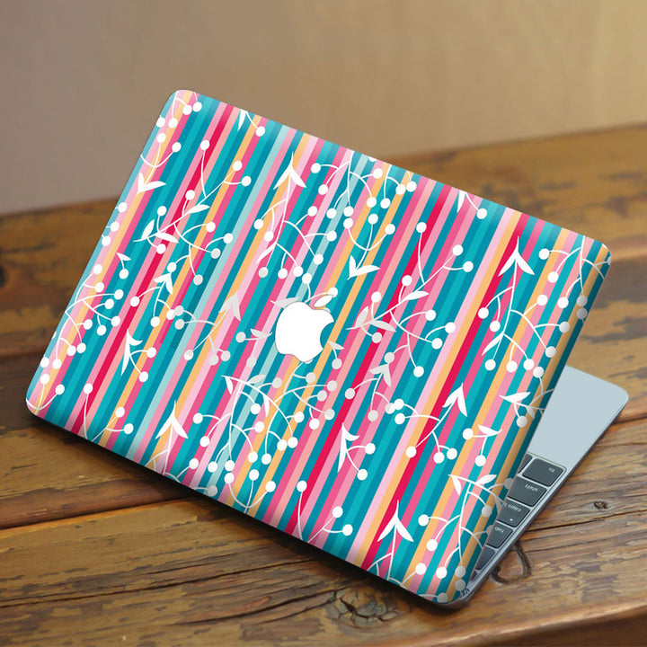 Laptop Skin for Apple MacBook - Floral Lines - SkinsLegend