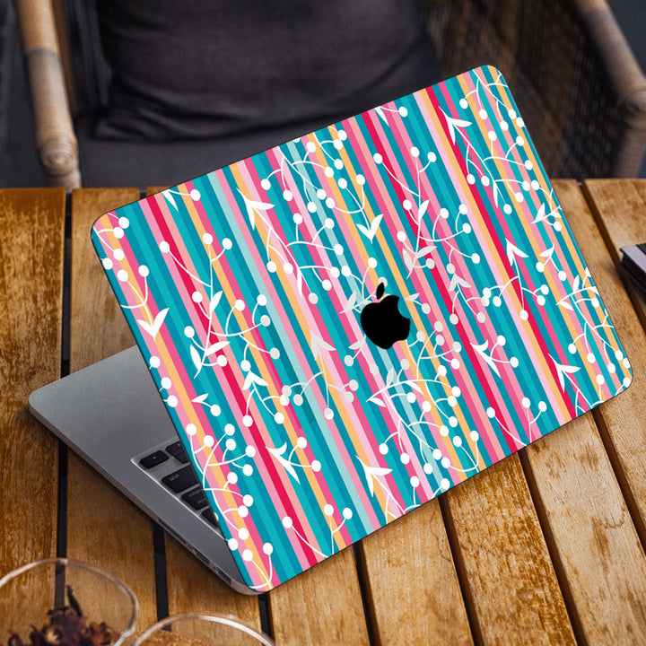 Laptop Skin for Apple MacBook - Floral Lines - SkinsLegend