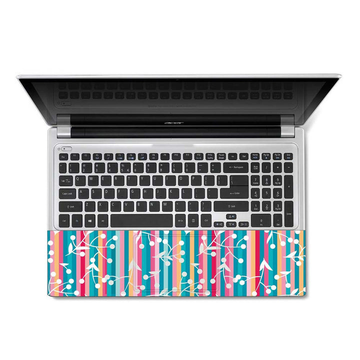 Full Panel Laptop Skin - Floral Lines