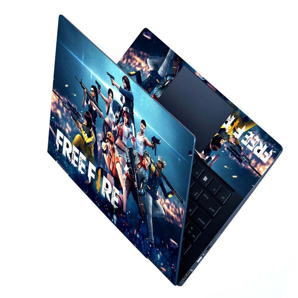 Full Panel Laptop Skin - Free Fire Characters