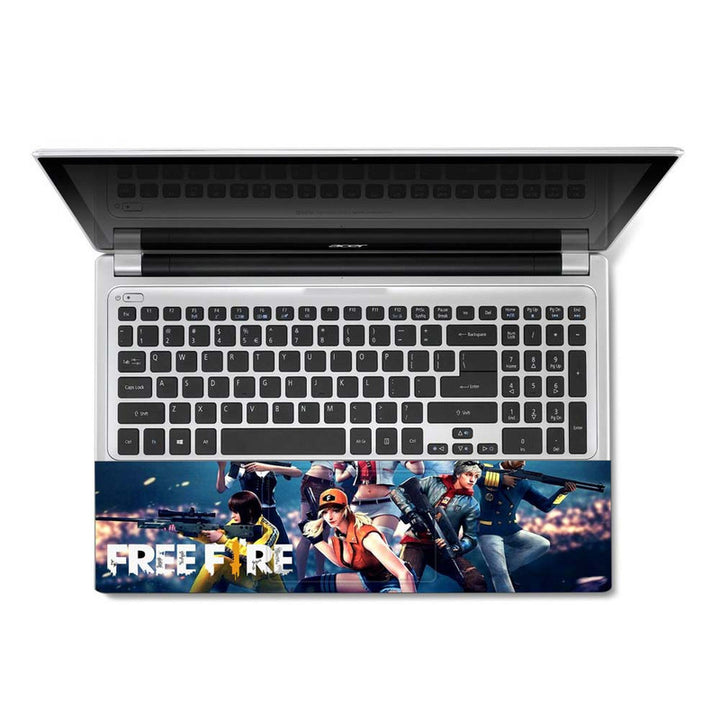 Full Panel Laptop Skin - Free Fire Characters