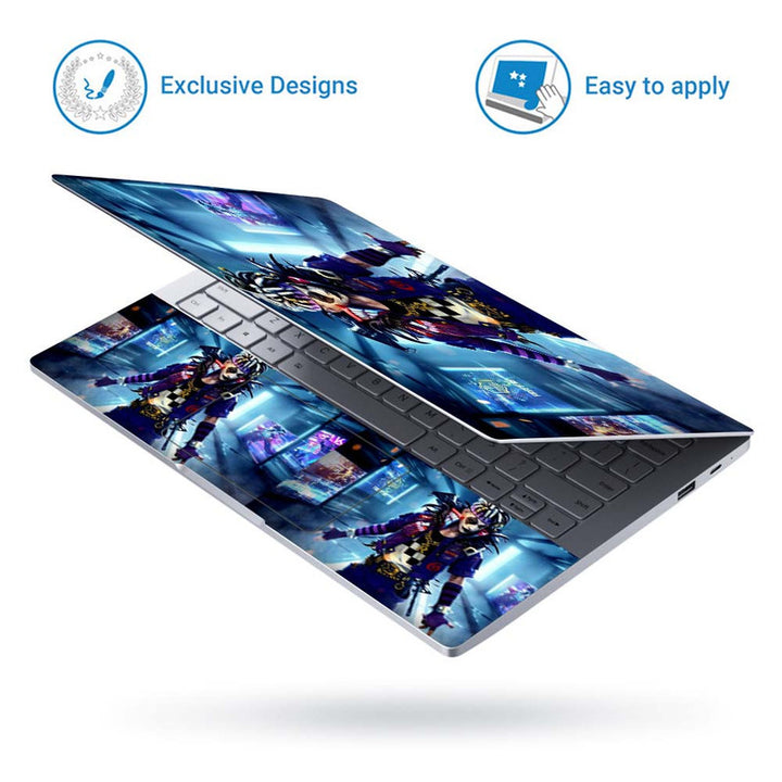 Full Panel Laptop Skin - Free Fire Jocker Design