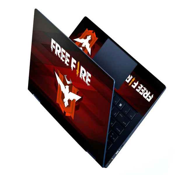 Full Panel Laptop Skin - Free Fire Log Rank