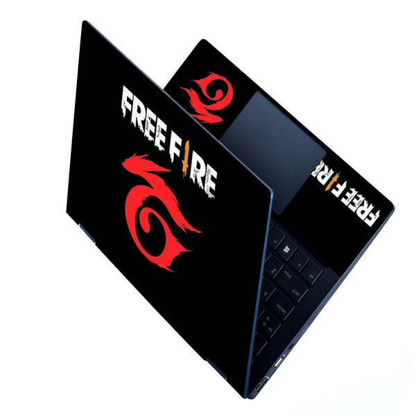 Full Panel Laptop Skin - Free Fire Logo