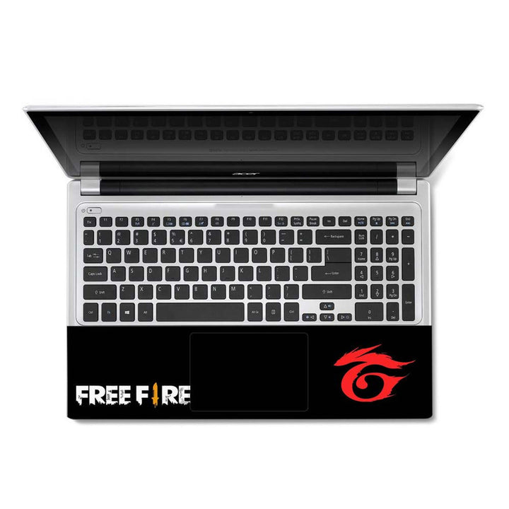 Full Panel Laptop Skin - Free Fire Logo