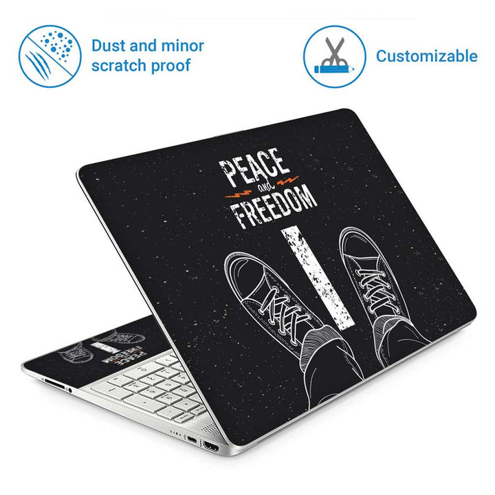 Full Panel Laptop Skin - Freedom and Peace