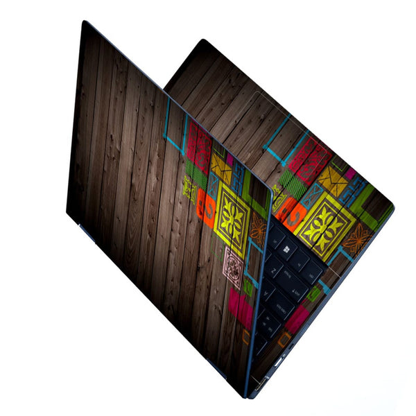 Laptop Skin - Hour Glass on Wooden Art