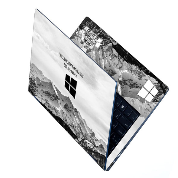 Laptop Skin - I Will Win on Snow Mountains