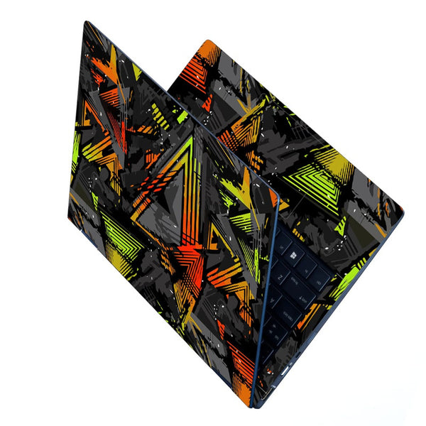 Laptop Skin - Neon Graffiti Triangle