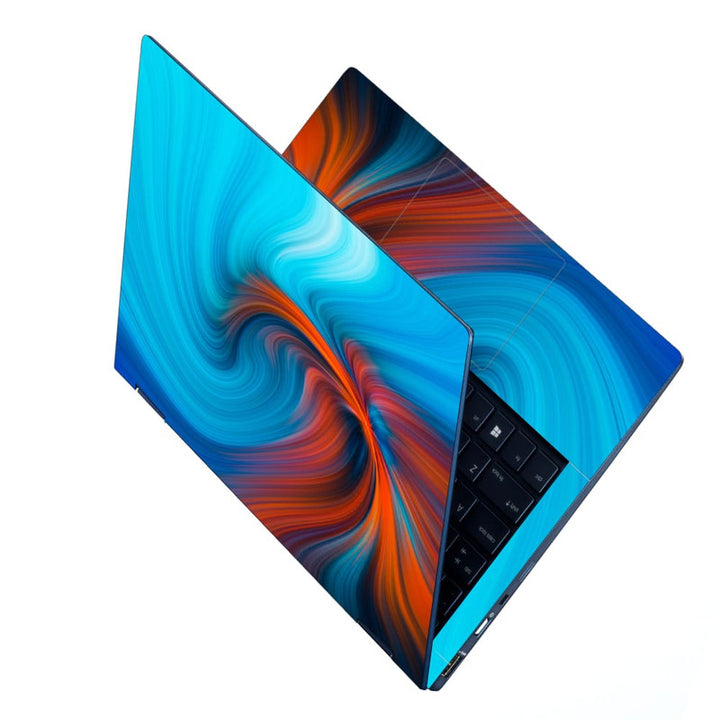 Laptop Skin - Orange Blue Swirl