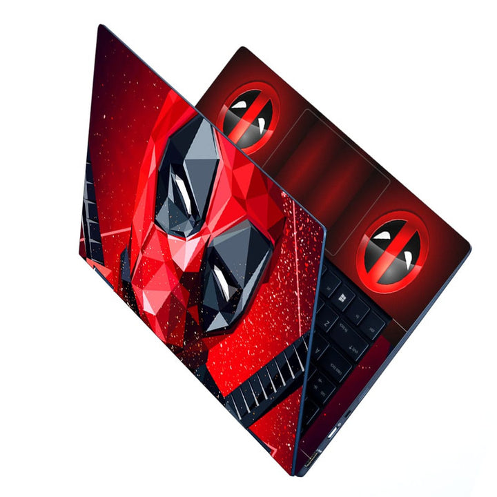 Laptop Skin - Red Design Deadpool