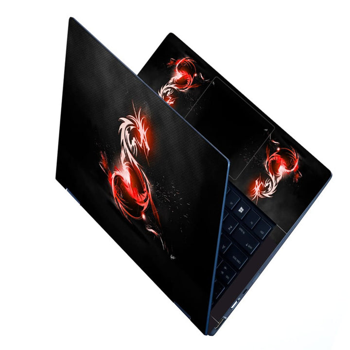 Laptop Skin - Red Dragon on Black