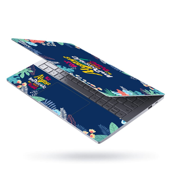 Laptop Skin - Always Impossible Floral