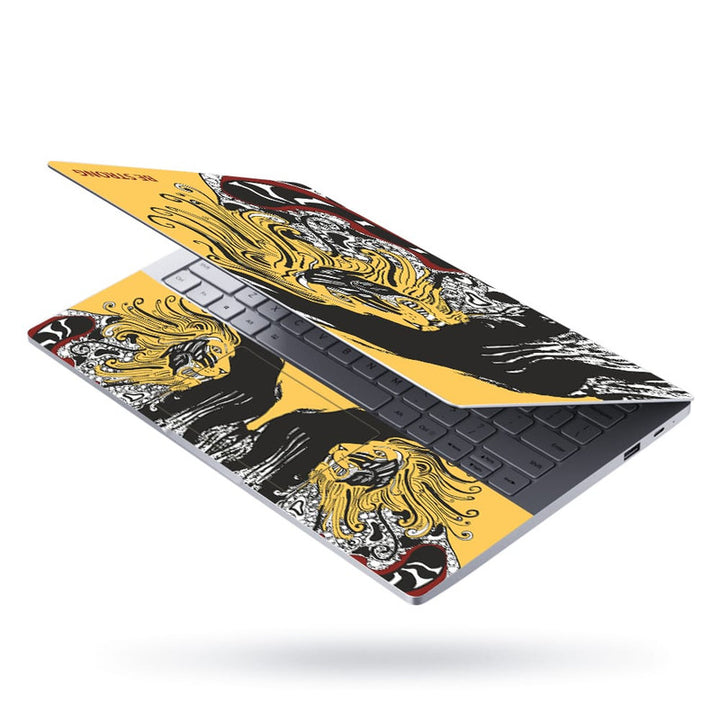 Laptop Skin - Be Strong Lion Abstract Art