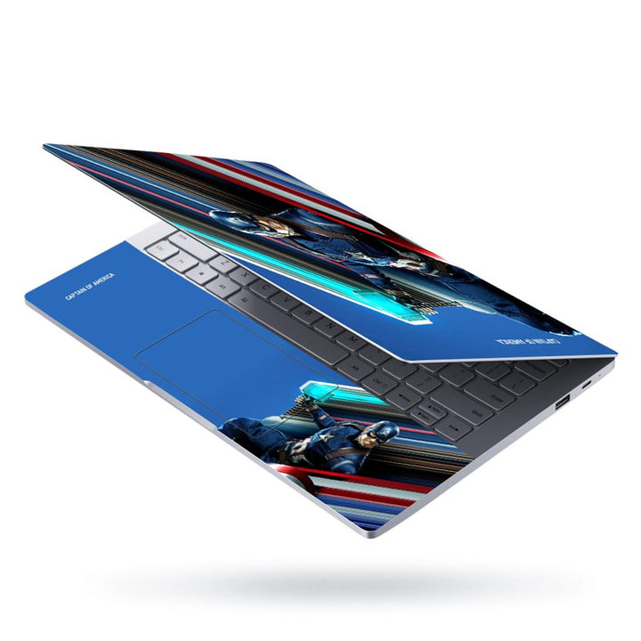 Laptop Skin - Captain of America in Action