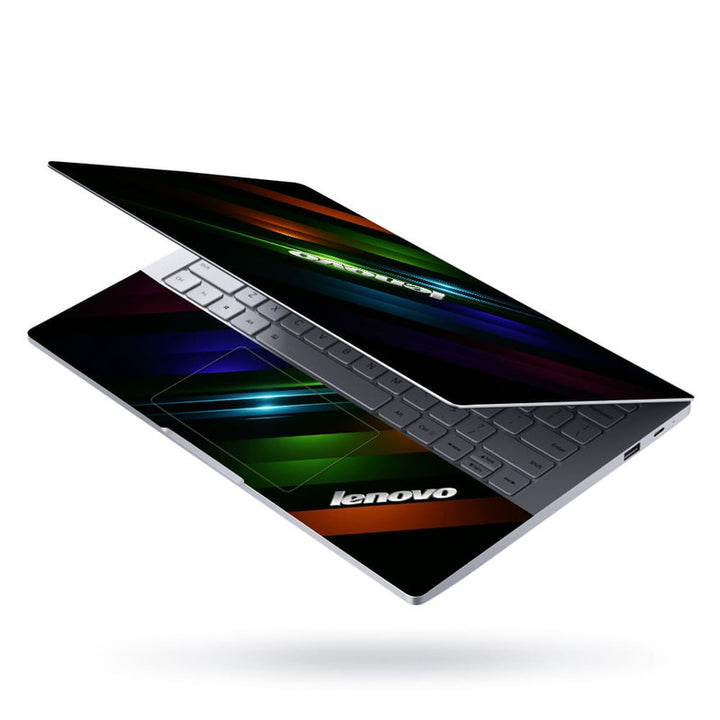 Laptop Skin - Lenovo on Green Line