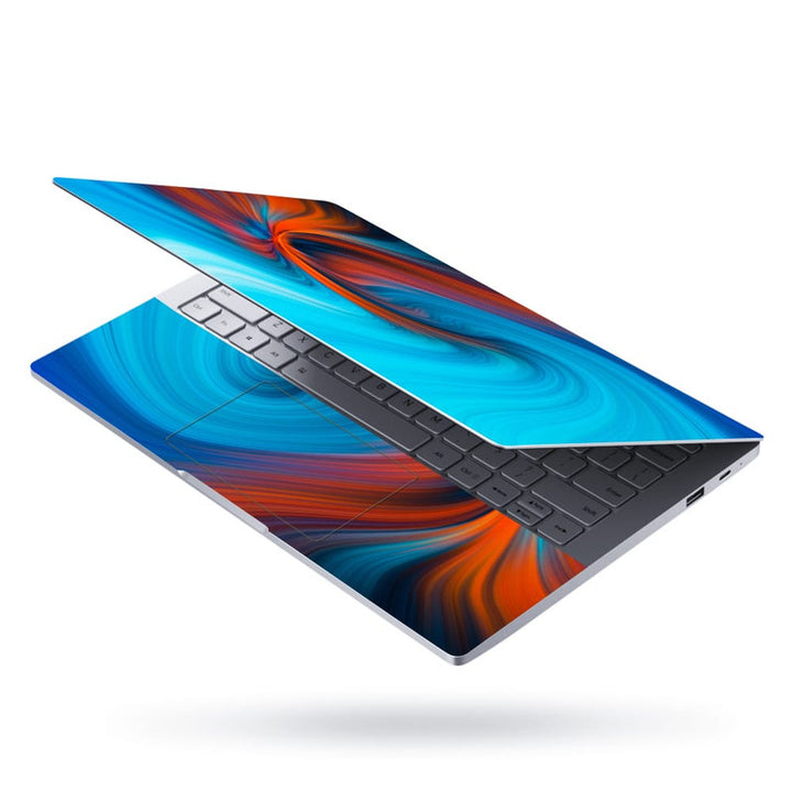 Laptop Skin - Orange Blue Swirl