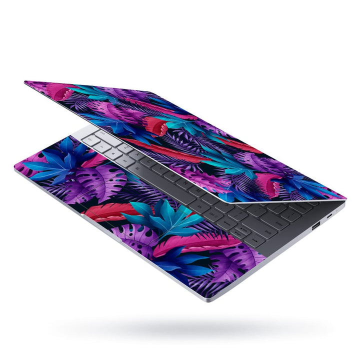 Laptop Skin - Pink Leaves Floral