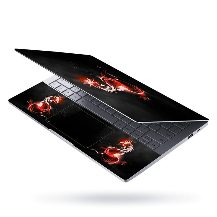 Laptop Skin - Red Dragon on Black