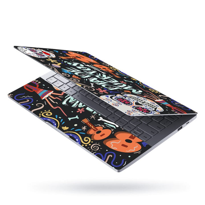 Laptop Skin - Skull Muertos Art Brown