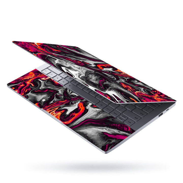 Laptop Skin - Yellow Pink White Lava Design