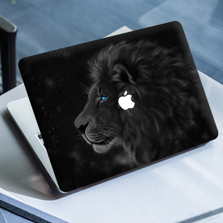 Laptop Skin for Apple MacBook - Galaxy Lion Black - SkinsLegend