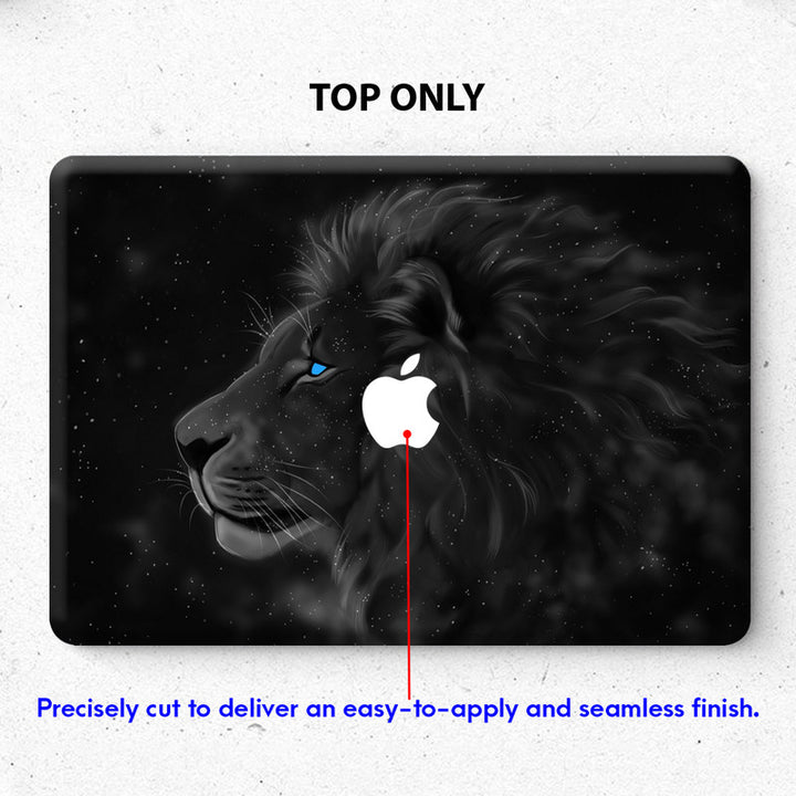 Laptop Skin for Apple MacBook - Galaxy Lion Black - SkinsLegend