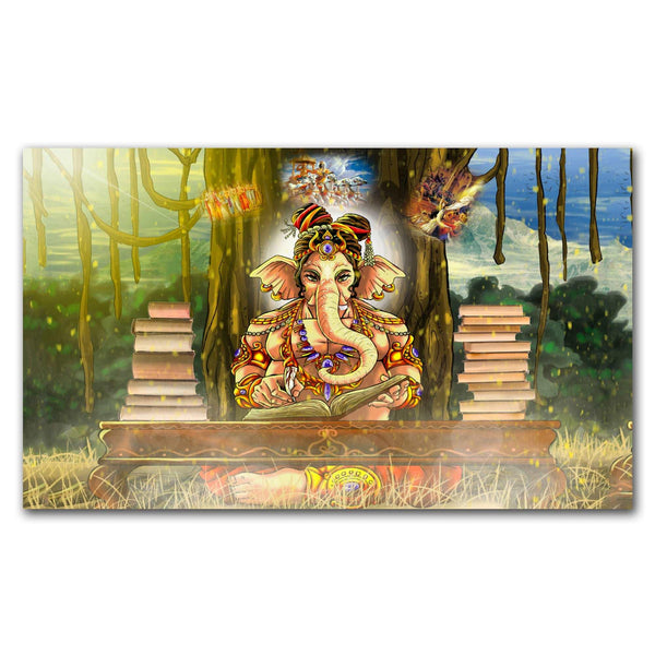 FineArts Rolled Canvas Painting - Ganesha