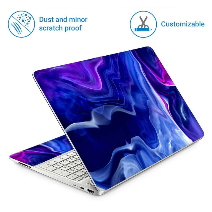 Full Panel Laptop Skin - Gas Flow Abstract