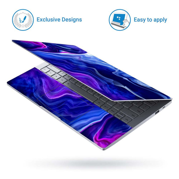 Full Panel Laptop Skin - Gas Flow Abstract