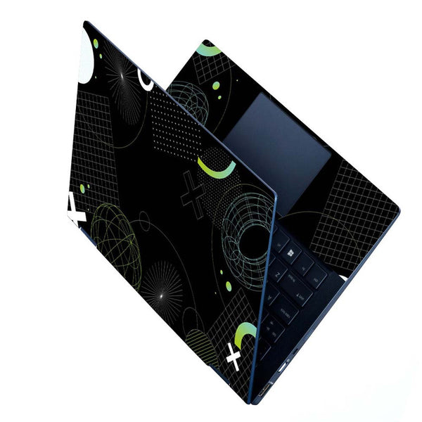 Full Panel Laptop Skin - Geometrical Black