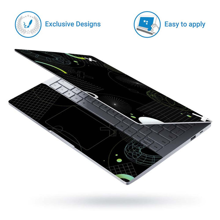 Full Panel Laptop Skin - Geometrical Black