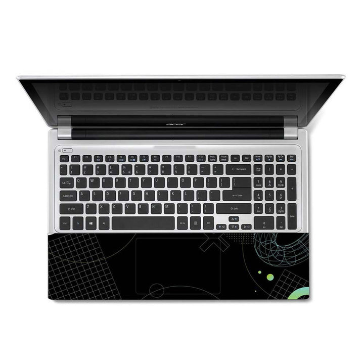 Full Panel Laptop Skin - Geometrical Black