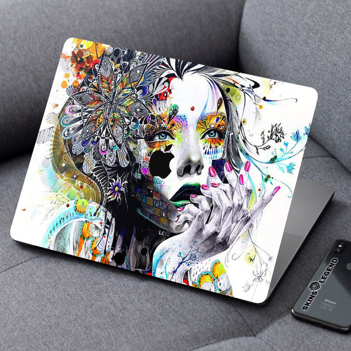 Laptop Skin for Apple MacBook - Girl Art - SkinsLegend