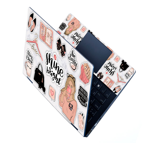 15.6 Inch Full Panel Laptop Skin - Girls Shine Bright