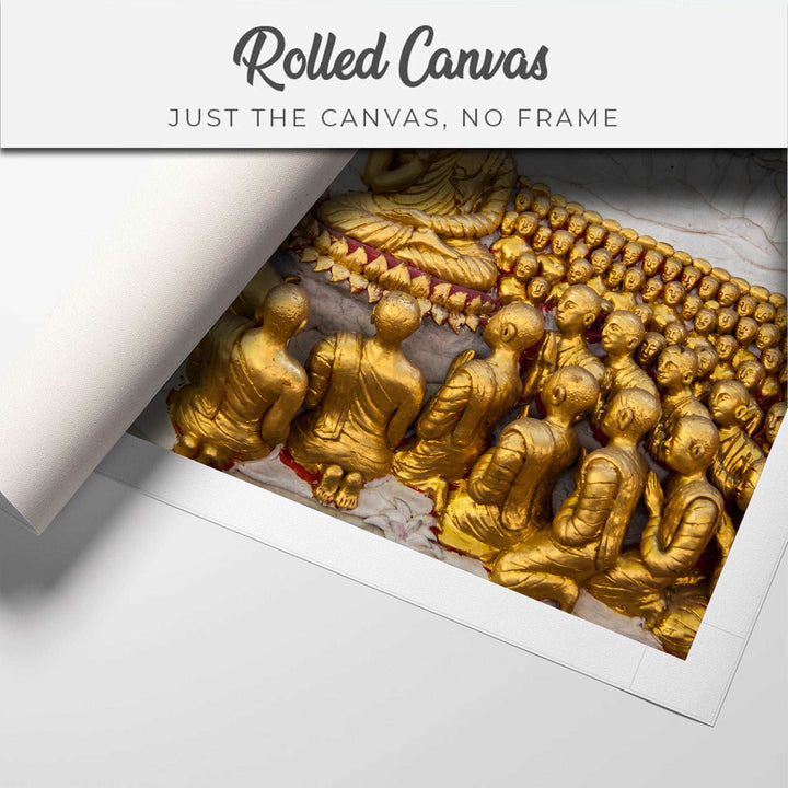 FineArts Rolled Canvas Painting - Golden Buddha