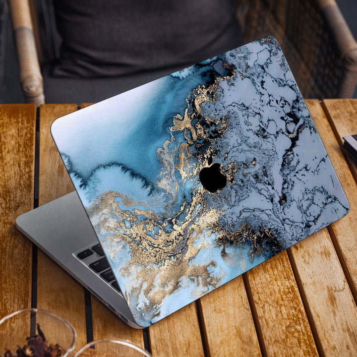 Laptop Skin for Apple MacBook - Golden Sea View - SkinsLegend