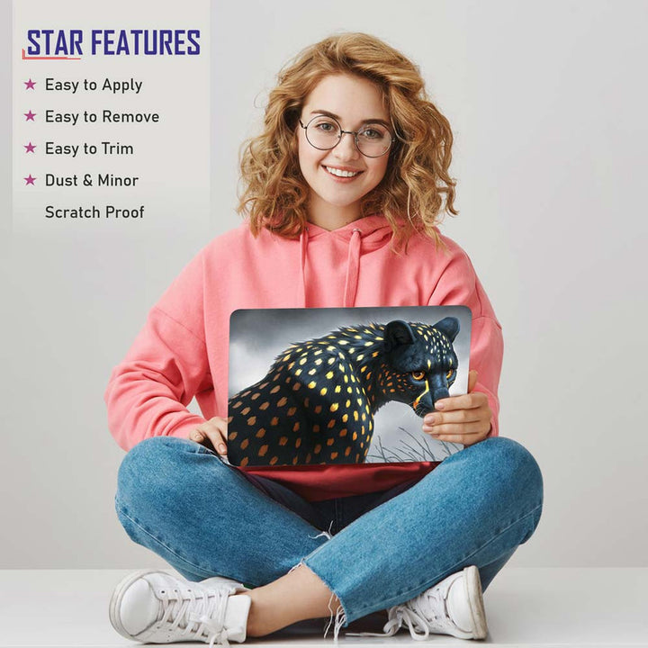 Full Panel Laptop Skin - Golden Spots