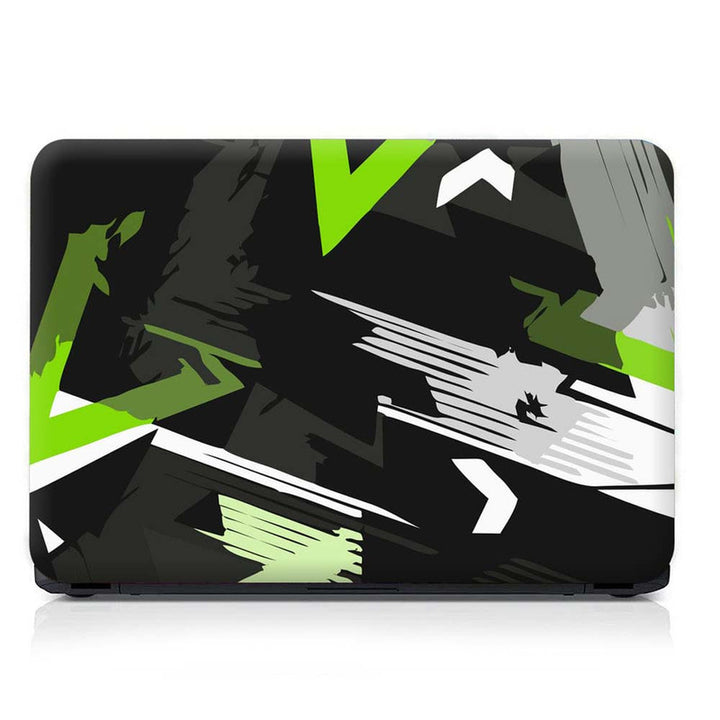 Full Panel Laptop Skin - Green Black Art