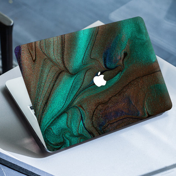 Laptop Skin for Apple MacBook - Green Brown Dust - SkinsLegend