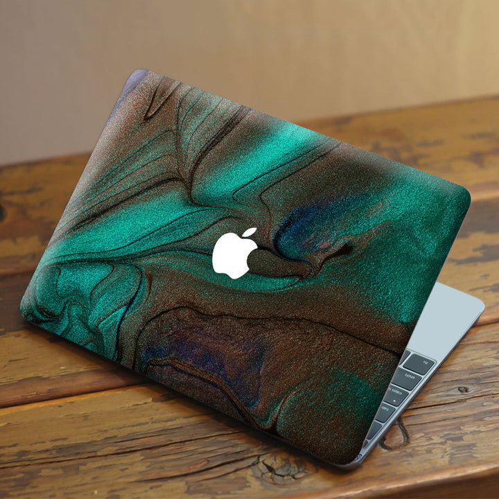 Laptop Skin for Apple MacBook - Green Brown Dust - SkinsLegend