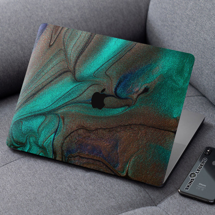 Laptop Skin for Apple MacBook - Green Brown Dust - SkinsLegend