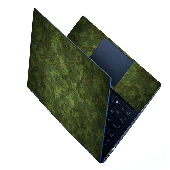 Full Panel Laptop Skin - Green Camouflage Sugar Coated