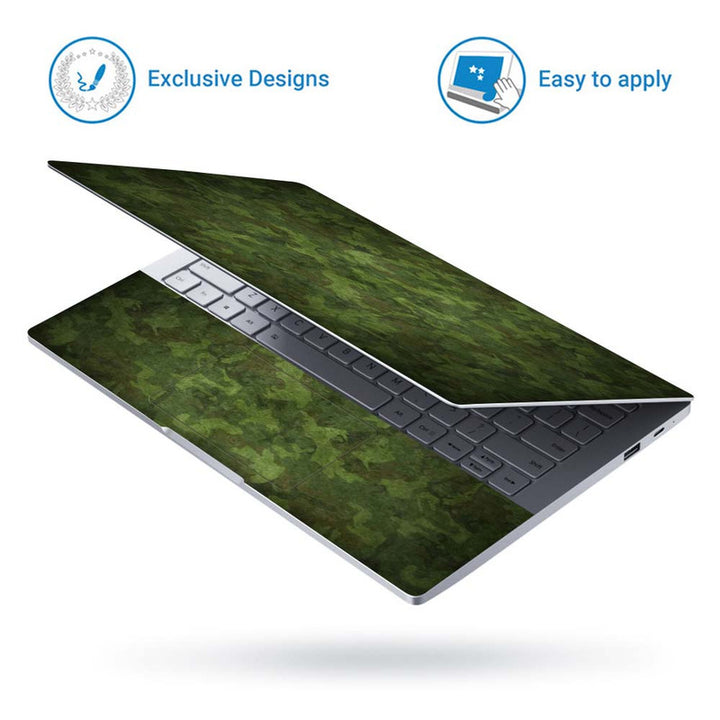 Full Panel Laptop Skin - Green Camouflage Sugar Coated