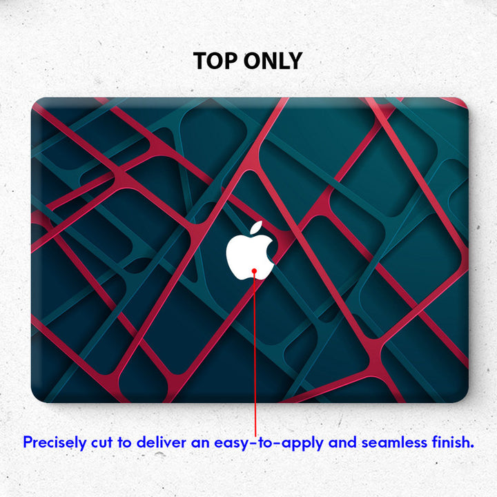 Laptop Skin for Apple MacBook - Green Line Bars - SkinsLegend