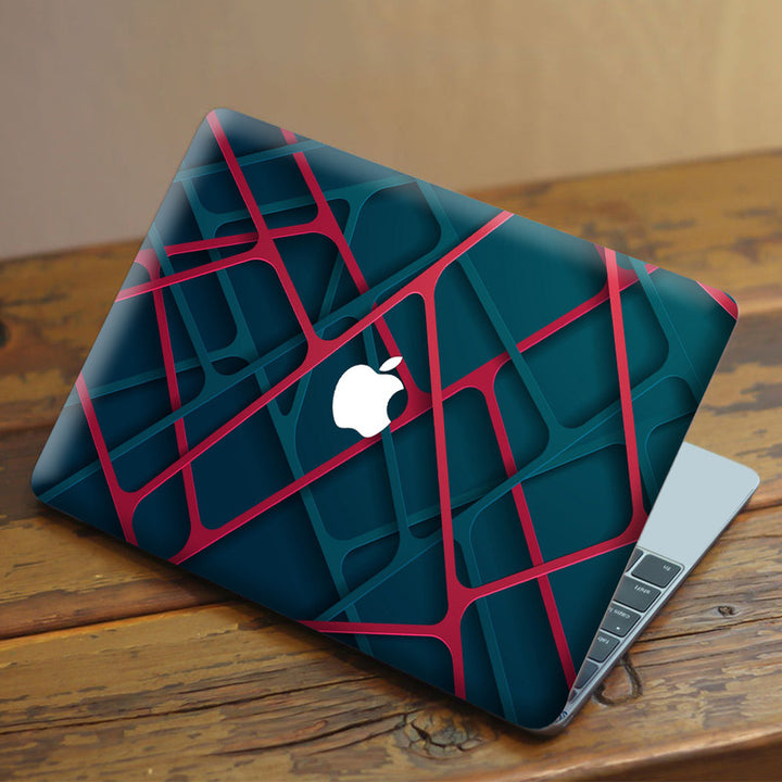 Laptop Skin for Apple MacBook - Green Line Bars - SkinsLegend