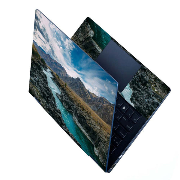 Full Panel Laptop Skin - Green Water Scenary